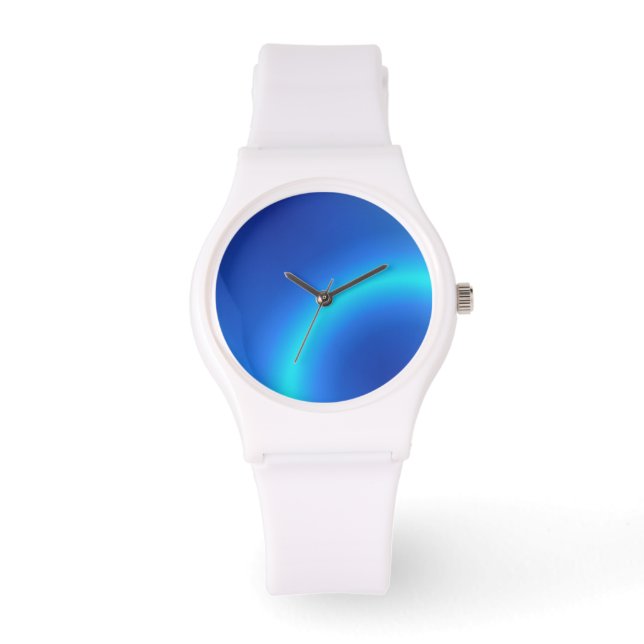 Blå Abstrakt Armbandsur (Framsida)