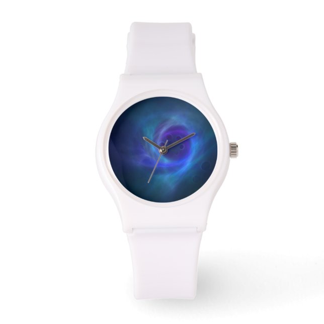 Blå Abstrakt Armbandsur (Framsida)
