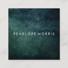 Blå Abstrakt Beauty Stylist Fyrkantigt Visitkort