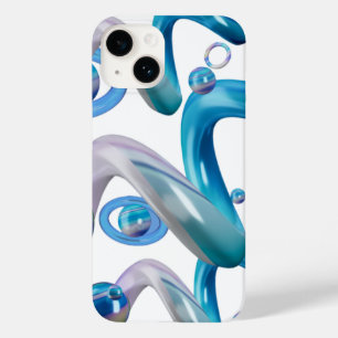 Blå abstrakt design Mobile Älskare