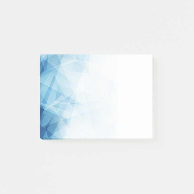 Blå Abstrakt efter anteckning Post-it Block (Framsida)