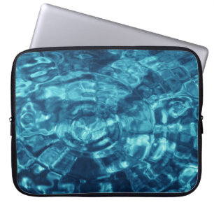 Blå Abstrakt Laptop Sleeve