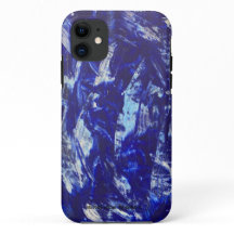 Blå Abstrakt Telefonfodral