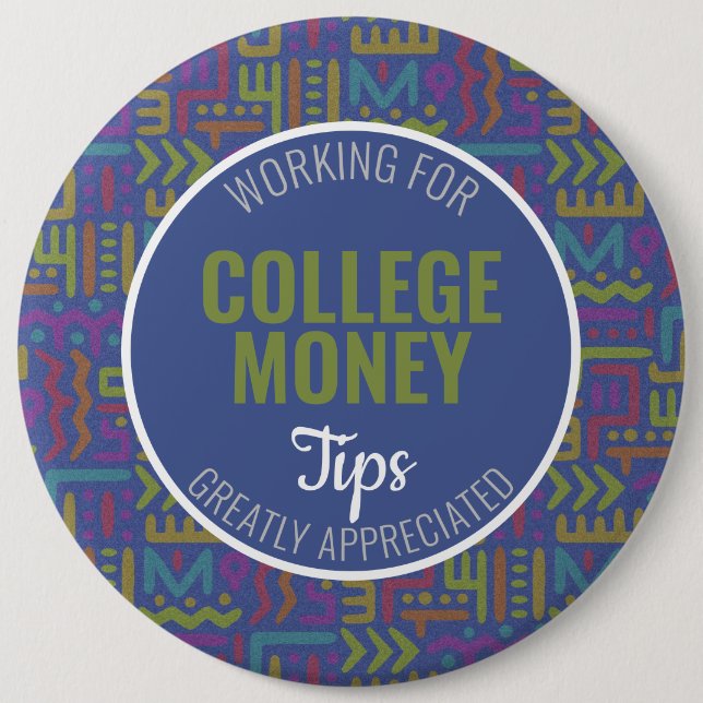 Blå Abstrakt | Uppskattade tips | Akademiskt kapit Knapp (Framsida)