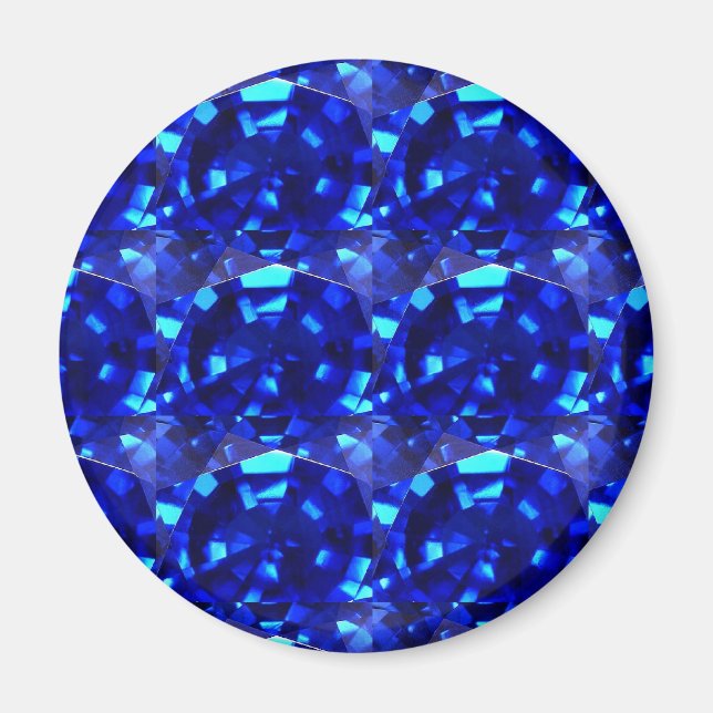 blå ädelstenssten magnet (Framsidan)