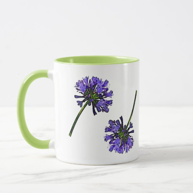 Blå Agapanthus Mugg (Vänster)