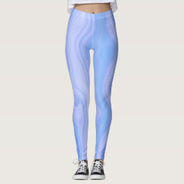 Blå Agate Lagrar Leggings