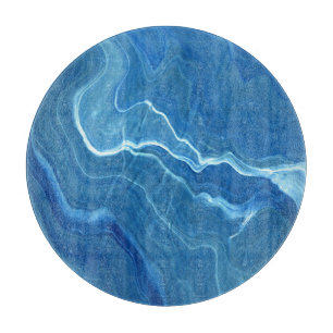 Blå Agate Marble Abstraction