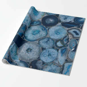 Blå agate presentpapper