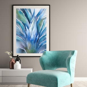 Blå Agave unframed Poster