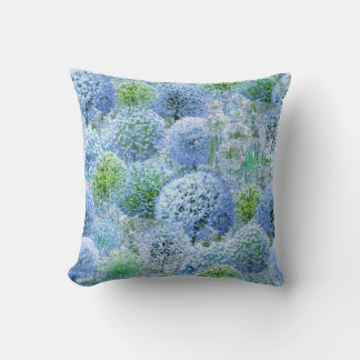 Blå Alliums Kudde