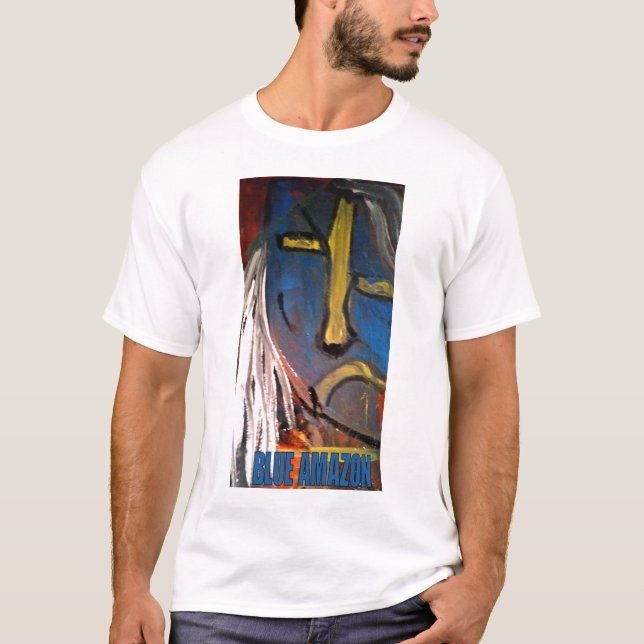 BLÅ AMAZON TEE SHIRT (Framsida)