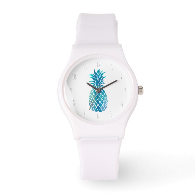 blå ananas armbandsur (Framsida)