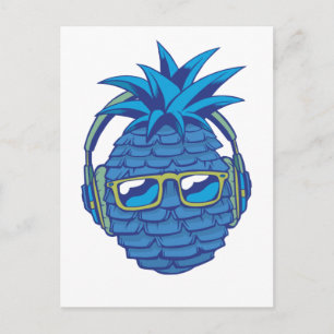Blå Ananas Vykort