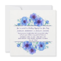 Blå anemon glatt efter bröllopsfesten