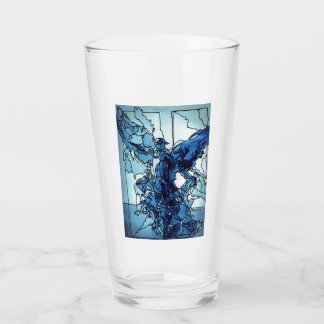 Blå Ängel Glas