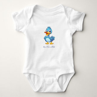 Blå anka baby bodysuit t shirt