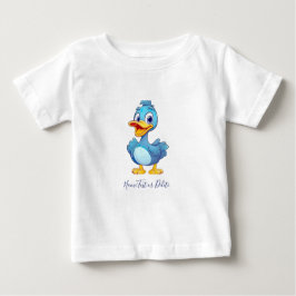 Blå anka baby t-shirt