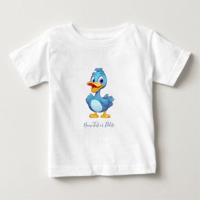 Blå anka baby t-shirt (Framsida)