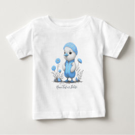 Blå anka baby t-shirt