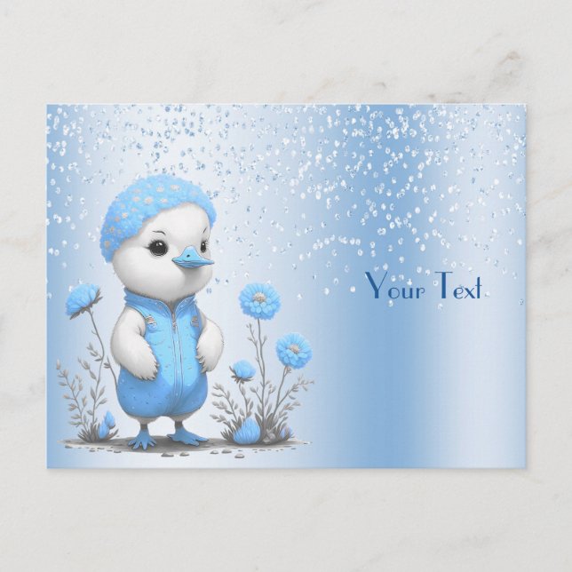 Blå anka vykort (Framsida)
