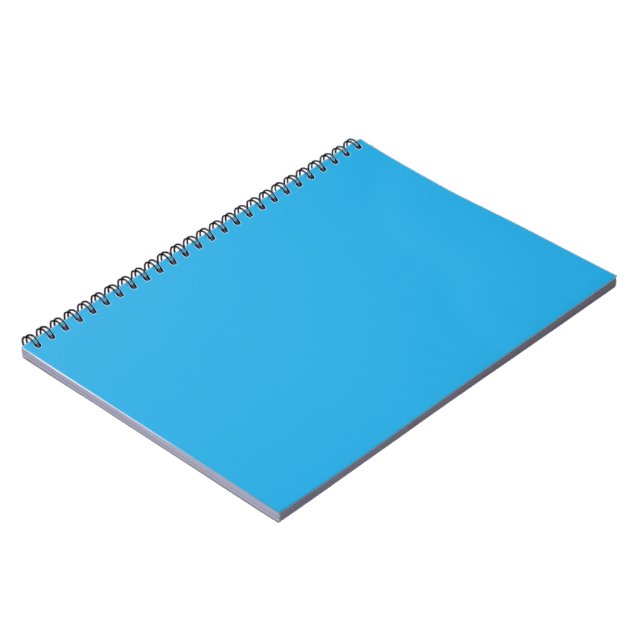 Blå anteckningsbok | Ljust minimal spiraljournal (Vänstra Sidan)
