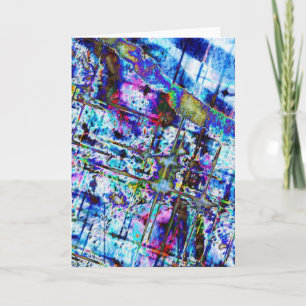 Blå anteckningskort