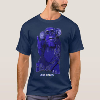 Blå apa t shirt