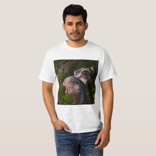 Blå apa, Zanzibar T Shirt (Hel framsida)