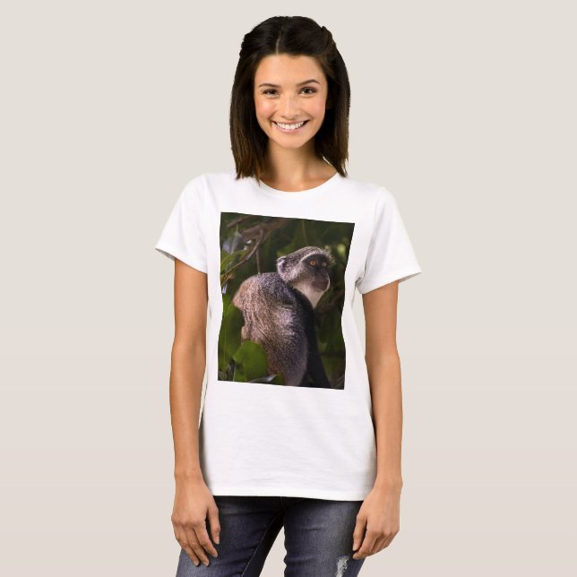 Blå apa, Zanzibar T Shirt (Hel framsida)