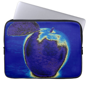 Blå äpple laptop fodral