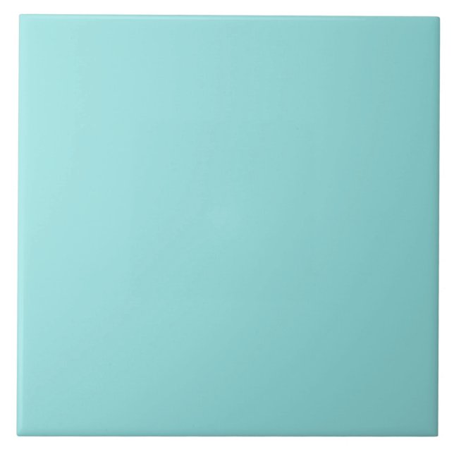 Blå Aqua (slätt färg) Kakelplatta (Framsidan)