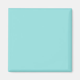 Blå Aqua (slätt färg) Magnet