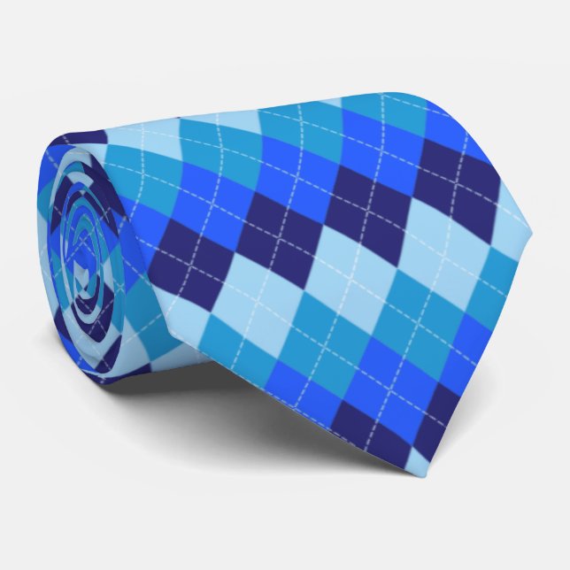 Blå Argyle - flottan, Himlar Blue, Blek Blue Slips (Rullad)