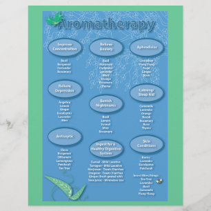 Blå Aromaterapiplatta Flyer