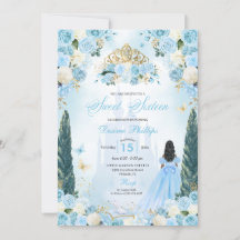 Blå Askungen sagoprinsessa Sweet Sixteen