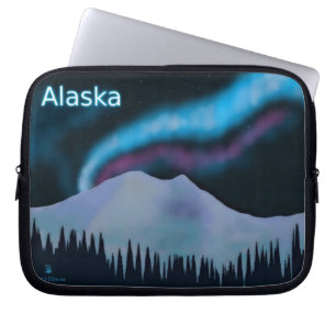 Blå Aurora Laptop Fodral