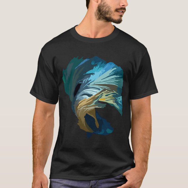 blå aurora t shirt (Framsida)