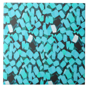 Blå Avalanche, stor panel Kakelplatta