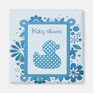 blå baby ducky magnet