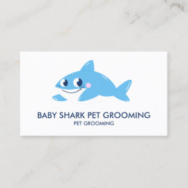 Blå Baby Haj Fisk Visitkort