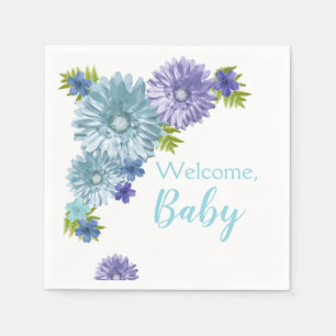 Blå Baby i blooms dagbok för Brunch Pappersservett