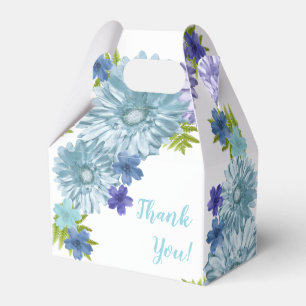 Blå Baby i Tack i Bloom Brunch Shower Presentaskar