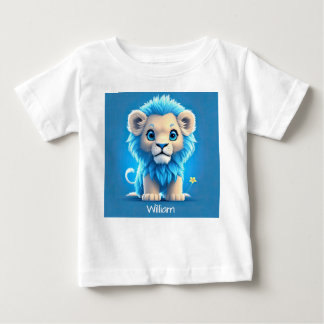 Blå Baby Lejont för Lejona Älskare T Shirt