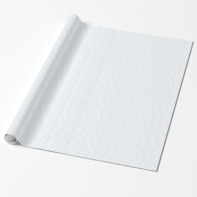 Blå Baby Pojke Presentpapper (Utrullad)