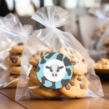 Blå babyskor för Cute, Mjölk och Cookies