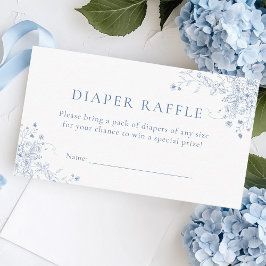 Blå babystövel Raffle Biljett Tilläggskort