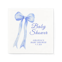 Blå båge Det är en pojke - baby shower