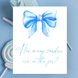 blå båge - gissa hur många candies i burk poster