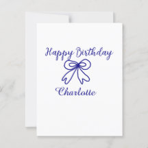 Blå båge SÖT LÄGG TILL NAMN BABY födelsedag 